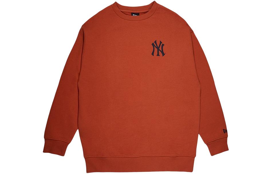 New Era MLB New York Yankees Letter Logo Crewneck Sweatshirt Caramel Unisex 12727849