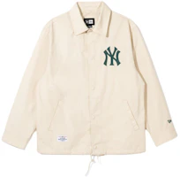 New Era MLB New York Yankees Logo Long Sleeve Jacket Pearl Ivory Unisex 14179174 New Era MLB New York Yankees Logo Long Sleeve Jacket Pearl Ivory Unisex 14179174