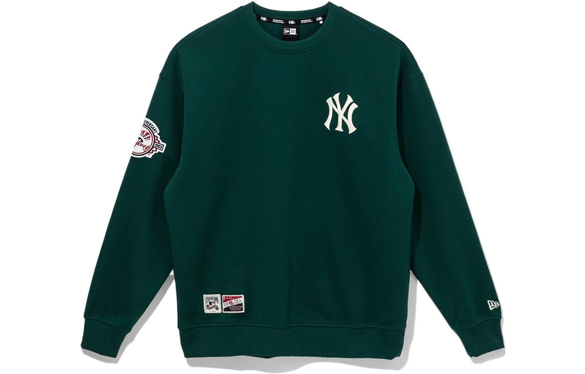 New Era MLB New York Yankees Logo Print Crewneck Sweatshirt Green () 13546467