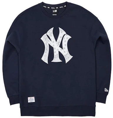 New Era MLB纽约扬基标志印花深蓝色男女同款圆领卫衣 13546482 Buy New Era MLB纽约扬基标志印花深蓝色男女同款圆领卫衣 13546482