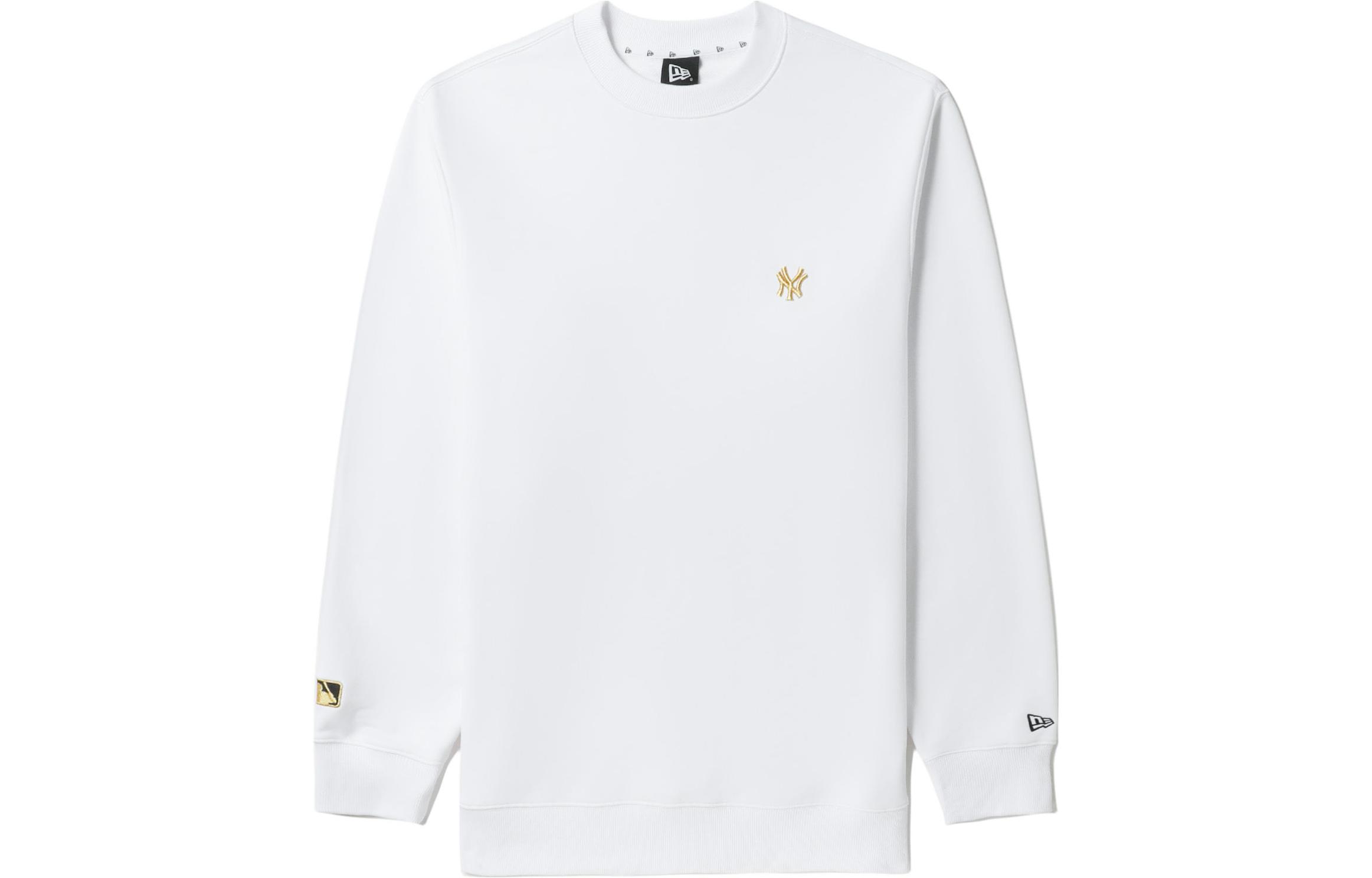 New Era MLB New York Yankees Loose Fit Crew Neck Sweatshirt White () NERSWM30108XJWH200M
