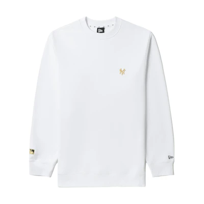 New Era MLB New York Yankees Loose Fit Crew Neck Sweatshirt White () NERSWM30108XJWH200M