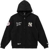 New Era MLB New York Yankees Oversized Hoodie Zip-Up Jacket Unisex Black 14397962 New Era MLB New York Yankees Oversized Hoodie Zip-Up Jacket Unisex Black 14397962