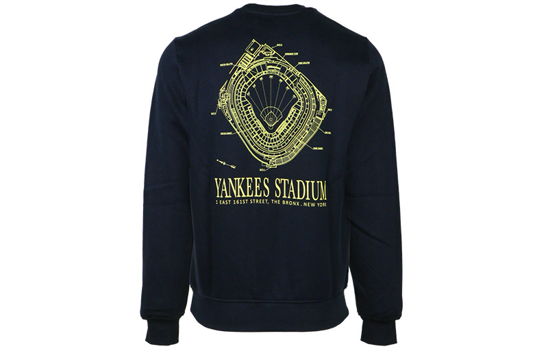 New Era MLB New York Yankees Pullover Crewneck Sweatshirt Unisex Navy Blue 12557994