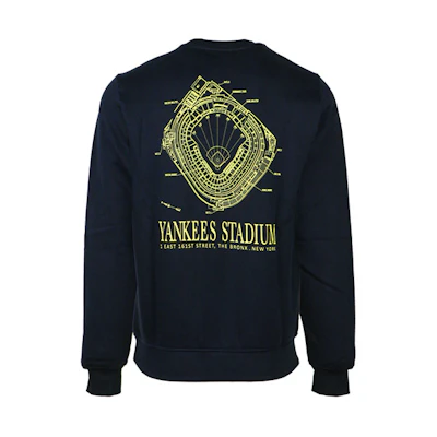 New Era MLB New York Yankees Pullover Crewneck Sweatshirt Unisex Navy Blue 12557994