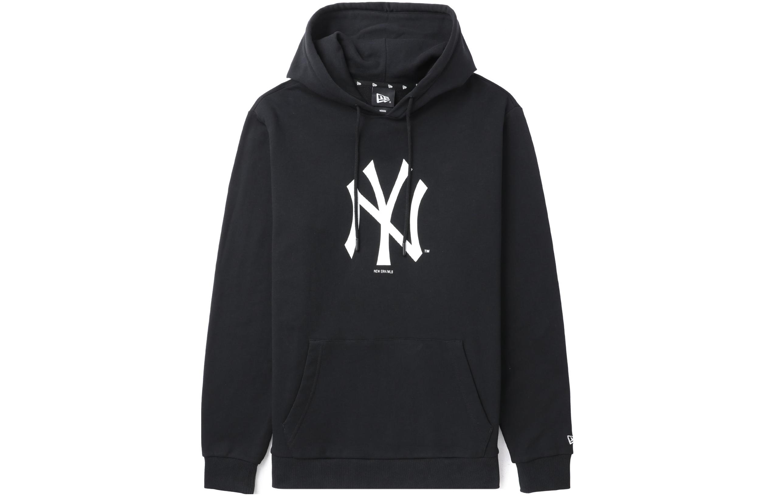 New Era MLB New York Yankees Relaxed Fit Logo Cotton Long Sleeve Sweatshirt Black NERSW3527296LBKX0XL