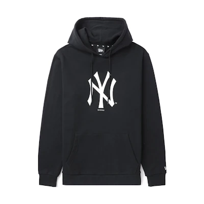 New Era MLB New York Yankees Relaxed Fit Logo Cotton Long Sleeve Sweatshirt Black NERSW3527296LBKX0XL