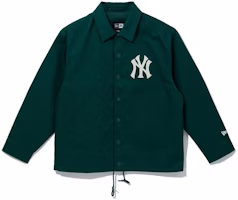 New Era MLB New York Yankees Solid Collared Long Sleeve Jacket Unisex Dark Green 13546470 New Era MLB New York Yankees Solid Collared Long Sleeve Jacket Unisex Dark Green 13546470