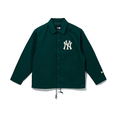 New Era MLB New York Yankees Solid Collared Long Sleeve Jacket Unisex Dark Green 13546470
