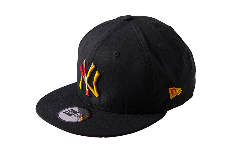 New Era MLB NY Colorful Embroidery Logo Cotton Cap Black Unisex Couple Style 12361620
