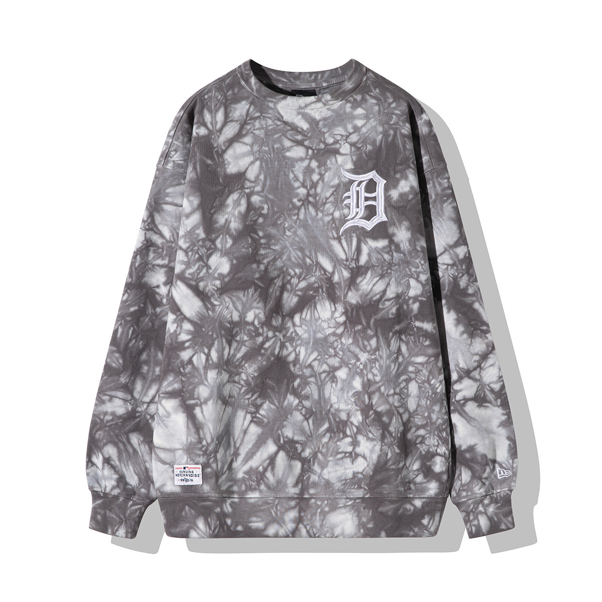 Order New Era MLB NY Tie-Dye Design Crewneck Sweatshirt Unisex Grey 13095681