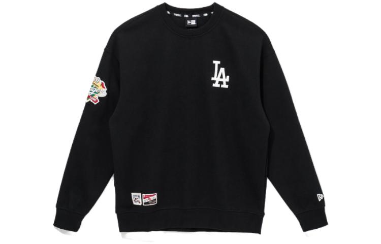 New Era MLB NY Yankees Crewneck Loose-fit Embroidered Sweatshirt Unisex Black 13546468