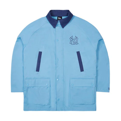 New Era MLB NY Yankees Embroidered Loose Fit Light Blue Jacket Unisex 13559694