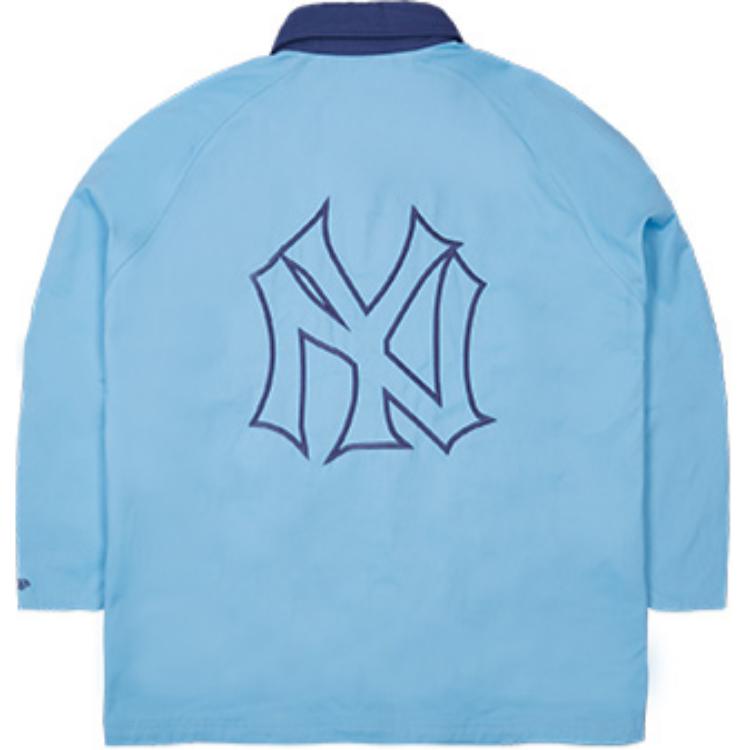 Lookbook New Era MLB纽约洋基刺绣宽松版浅蓝色夹克男女通用 13559694