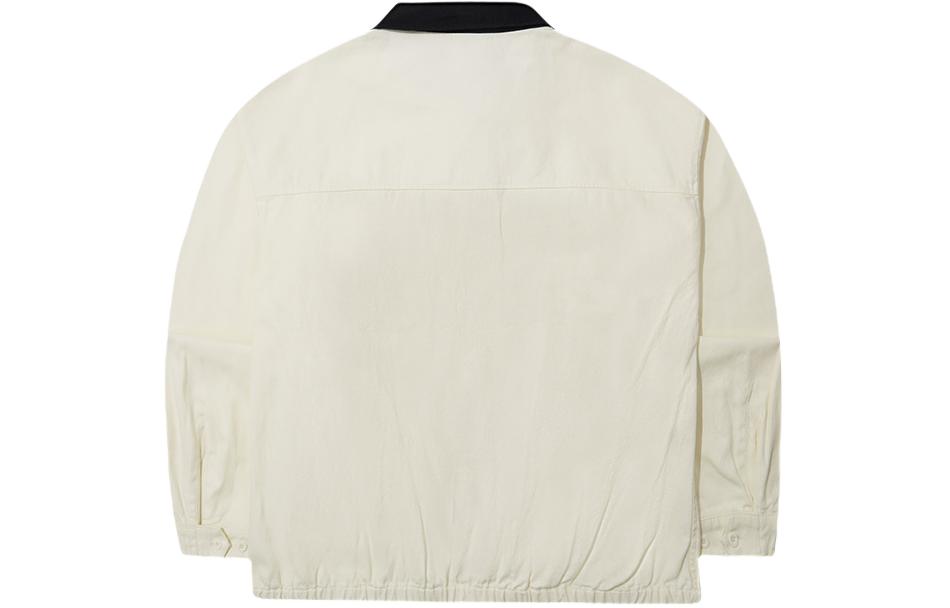 Lookbook 新世纪 MLB 纽约洋基刺绣拉链夹克 象牙色 男女休闲版型 14187322