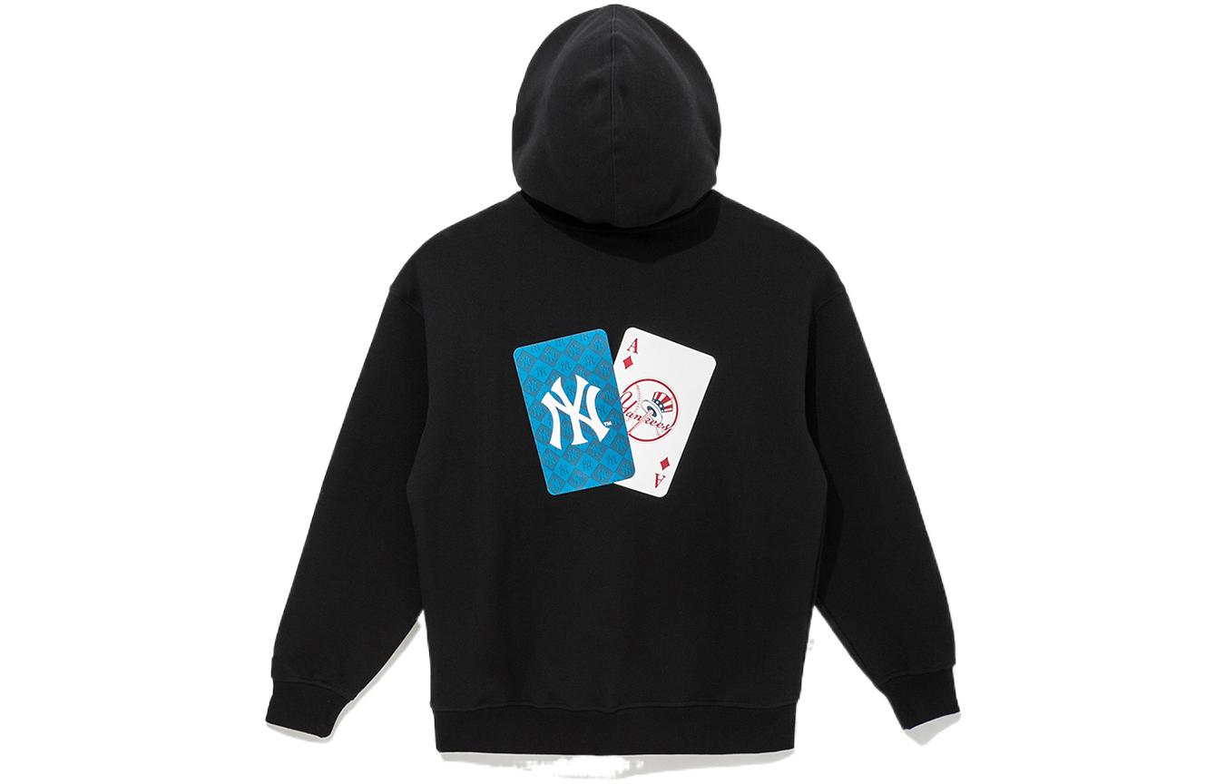 Lookbook New Era MLB NY 洋基隊帽T-黑色撲克印花 美式風格男女適用 13338701