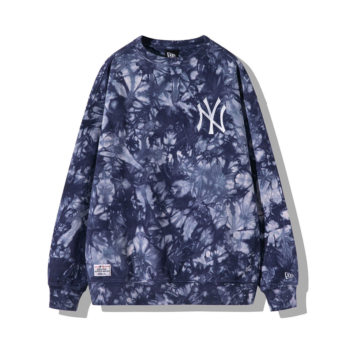 New Era MLB NY Yankees Tie-Dye Crewneck Sweatshirt Unisex Blue 13095680