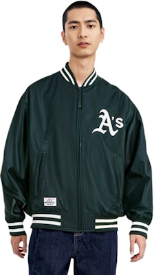 뉴에라 MLB 오클랜드 애슬레틱스 레터 프린트 집업 자켓 유니섹스 다크그린 13546434 Shop 뉴에라 MLB 오클랜드 애슬레틱스 레터 프린트 집업 자켓 유니섹스 다크그린 13546434