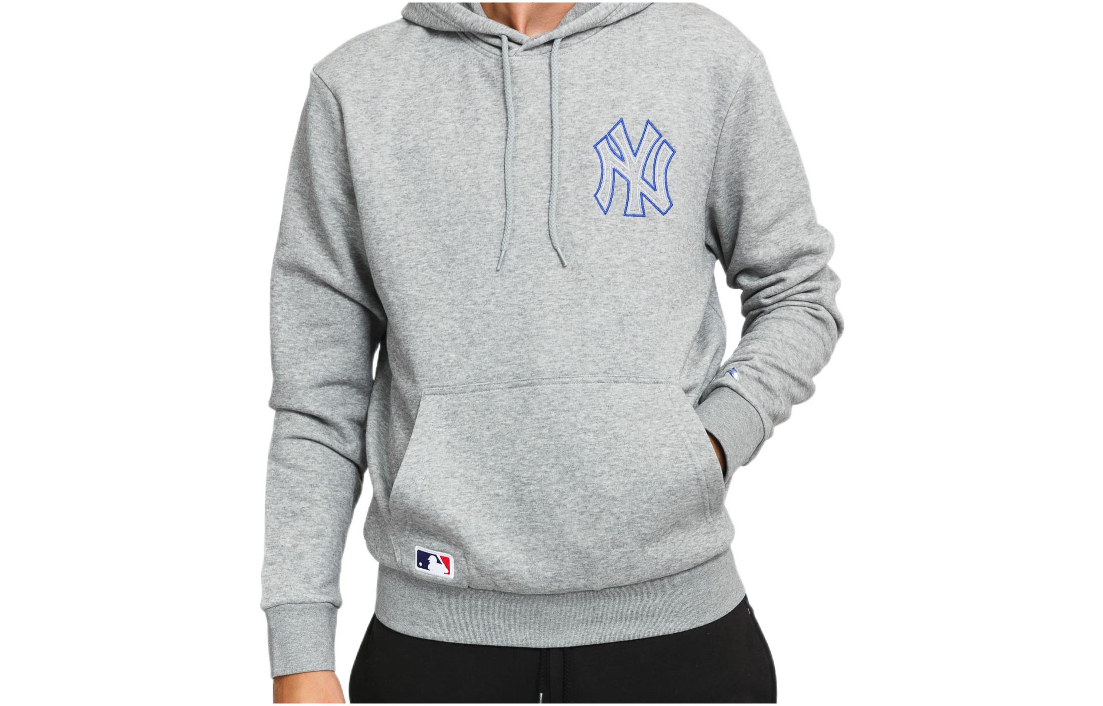 New Era MLB Printed Logo Hoodie Grey 12827246