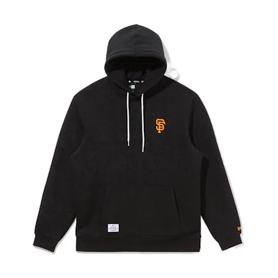 New Era MLB San Francisco Giants Letter Logo Pullover Hoodie Unisex Black 12544766