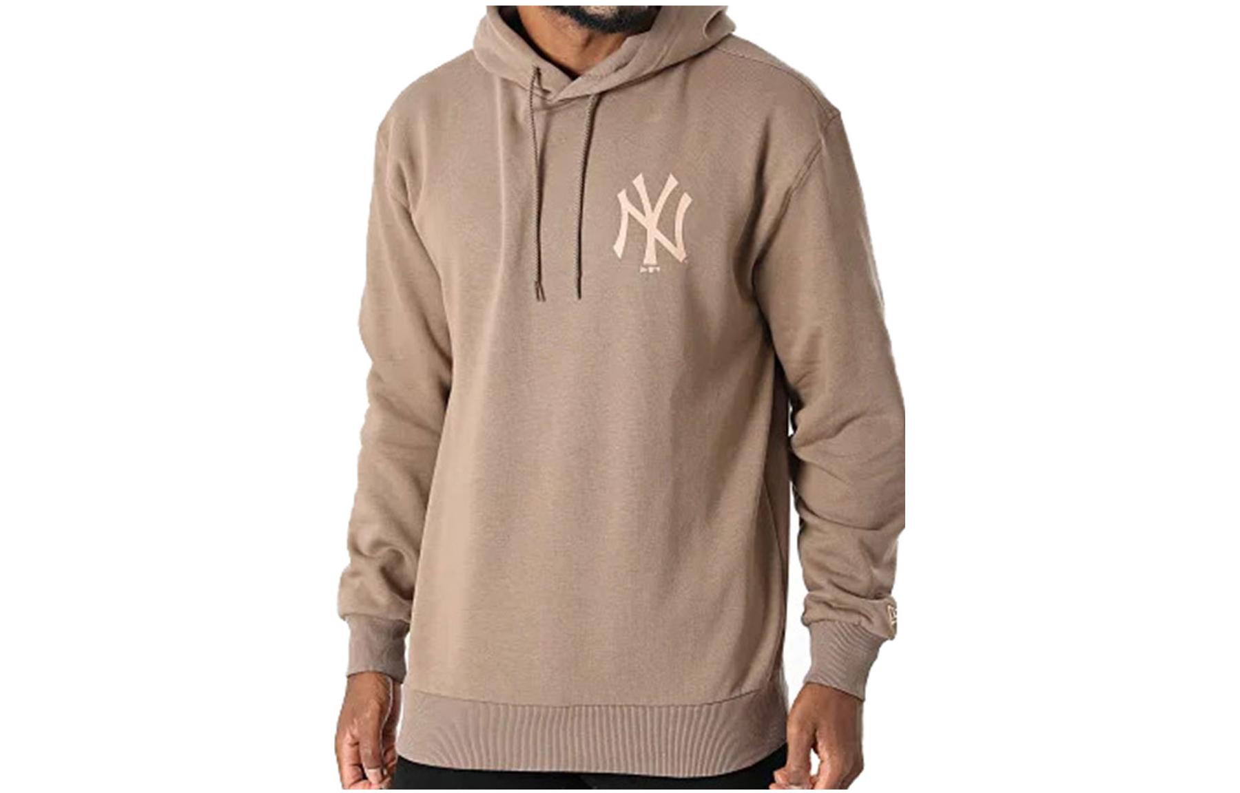New Era MLB Series Solid Logo Hoodie Light Brown 12890956