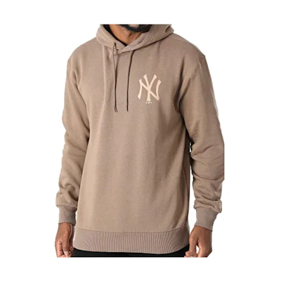 New Era MLB Series Solid Logo Hoodie Light Brown 12890956