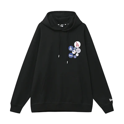 New Era MLB SS22 LA Logo Patch Pullover Hoodie Unisex Black 13338665