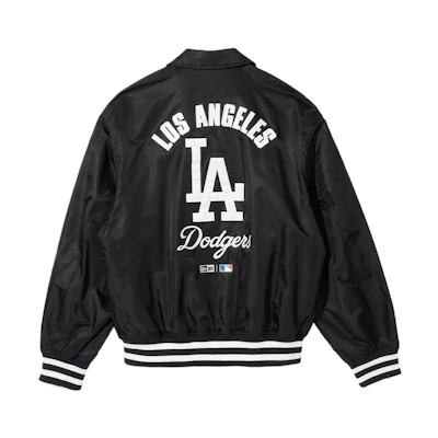 New Era MLB SS24 Los Angeles Dodgers Zip-Up Jacket Unisex Black 14179180
