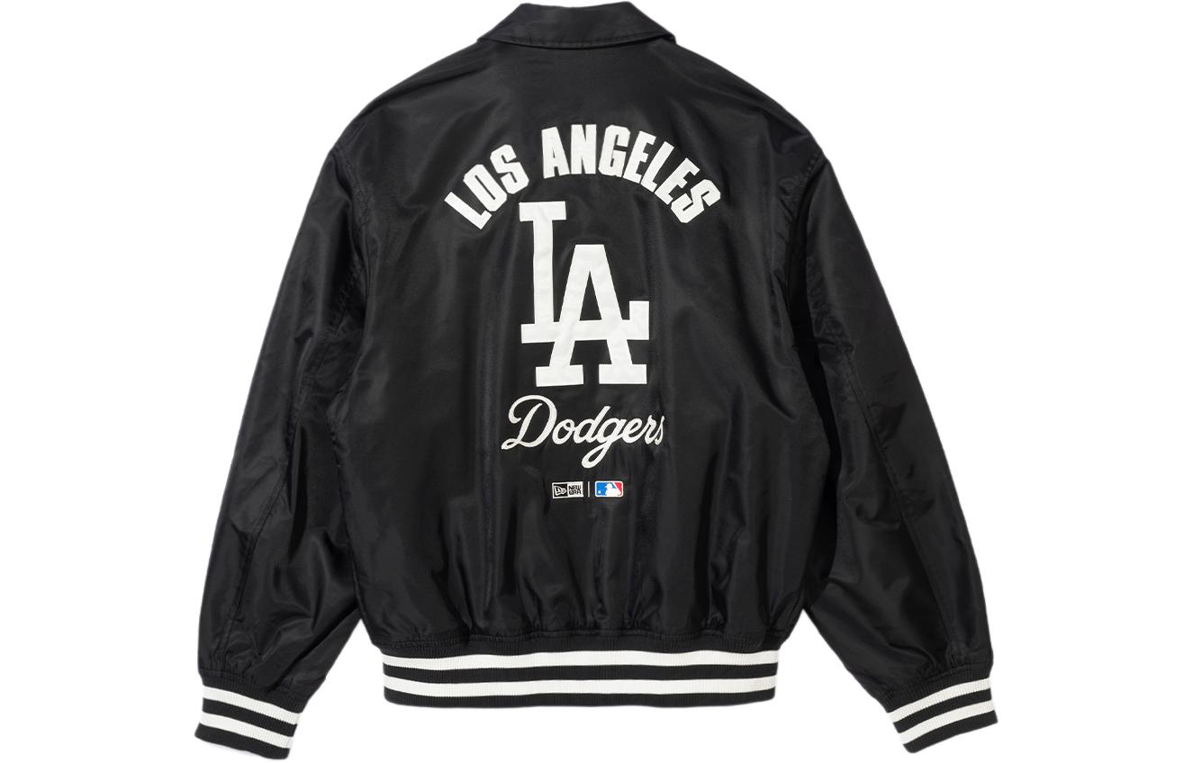 Order Chaqueta Unisex Negra con Cremallera New Era MLB SS24 Los Angeles Dodgers 14179180