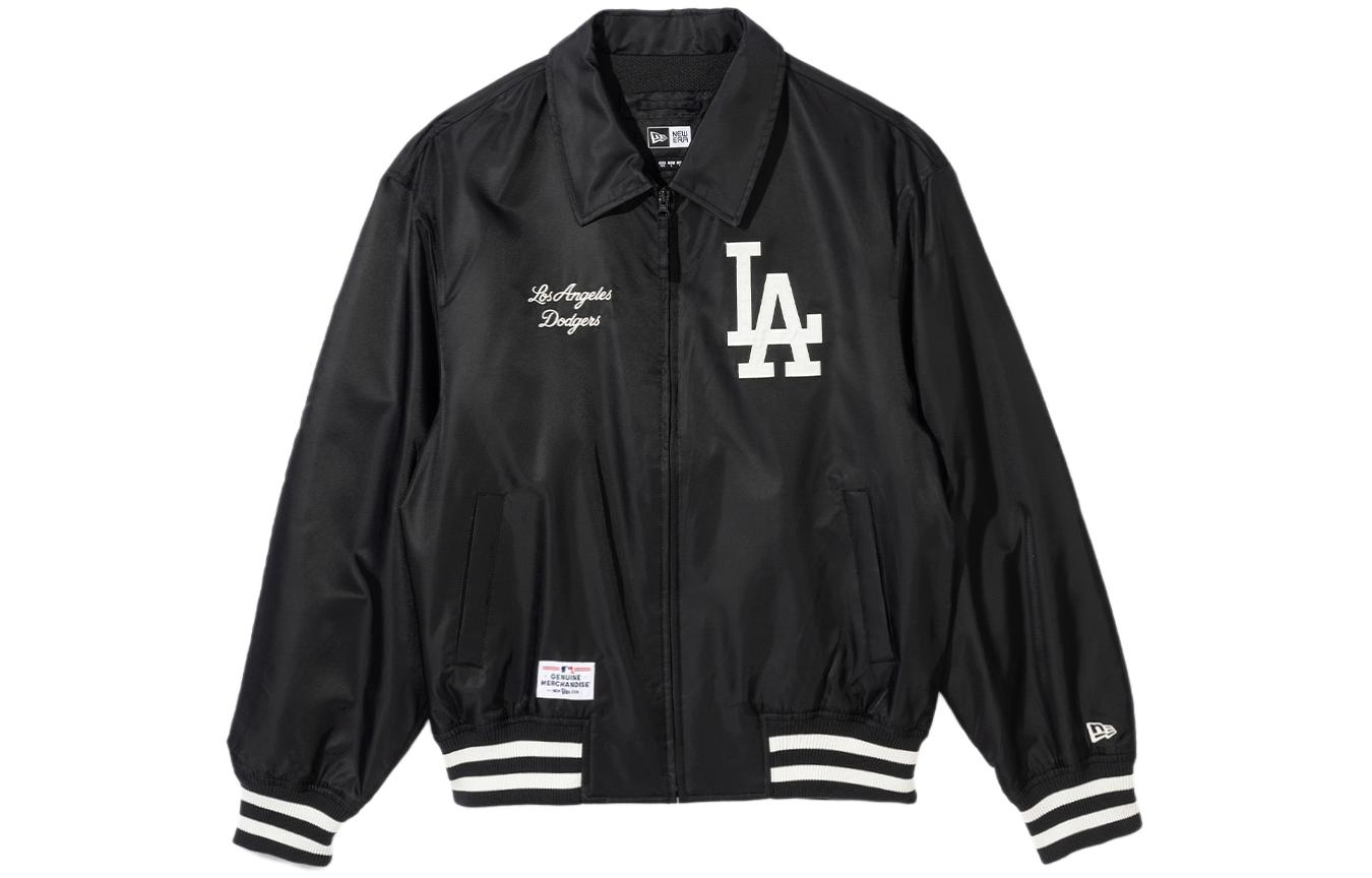 Lookbook Chaqueta Unisex Negra con Cremallera New Era MLB SS24 Los Angeles Dodgers 14179180