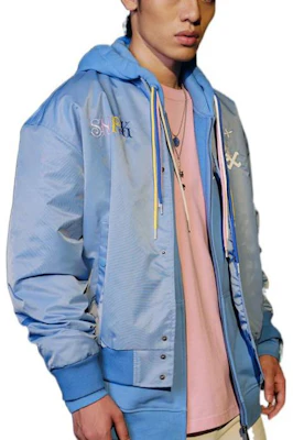 New Era MLB 男女藍色字母刺繡棒球外套 13429791 Details for New Era MLB 男女藍色字母刺繡棒球外套 13429791