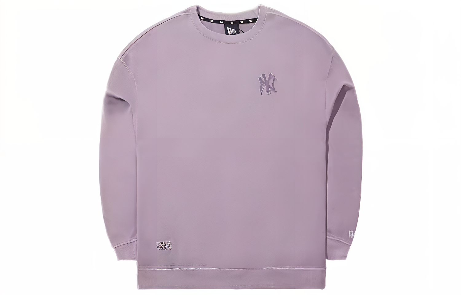 Order New Era MLB 復古洗舊紐約繡花圓領衛衣 男女款 紫棕色 13789262