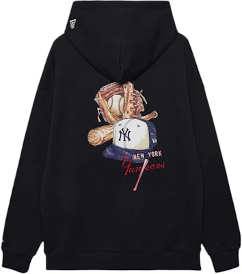 New Era MLB 復古洋基隊連帽衫 黑色 男女款 - 棒球風格套頭衫 14385195 Order New Era MLB 復古洋基隊連帽衫 黑色 男女款 - 棒球風格套頭衫 14385195