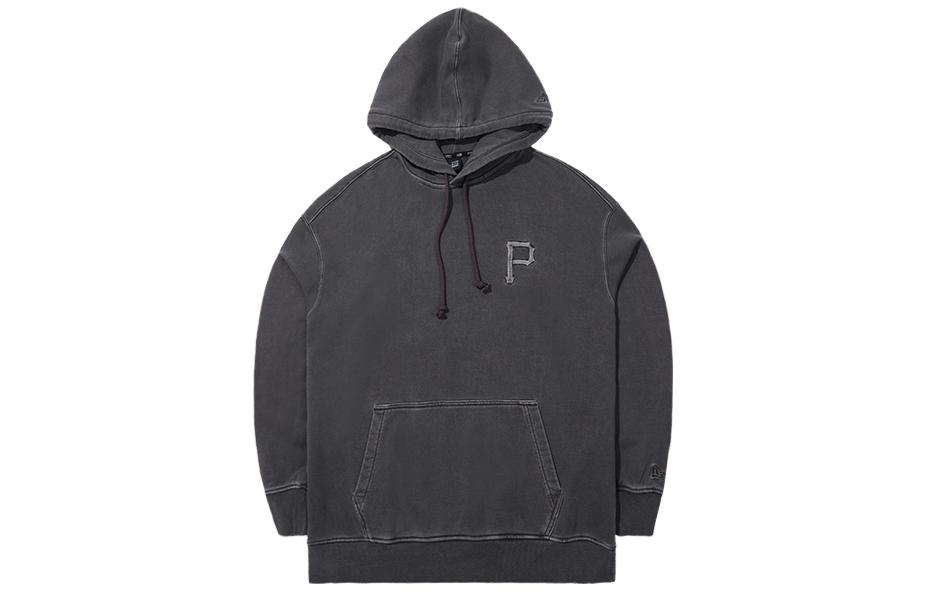 New Era MLB Washed Letter Pullover Hoodie Unisex Black 13781102