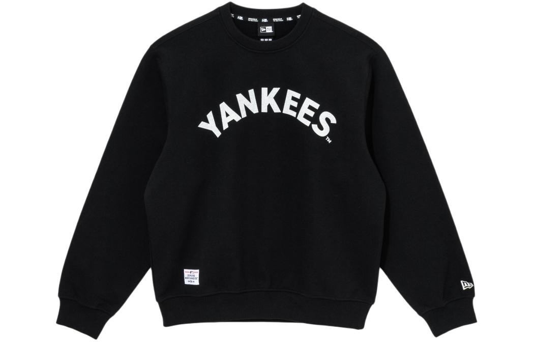 New Era MLB Yankees Arch Logo Crewneck Sweatshirt Unisex Black 14133439