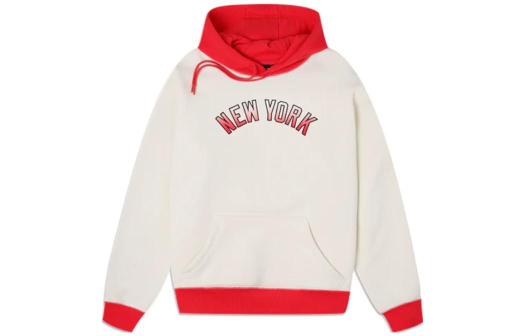New Era MLB Yankees Cream Pullover Hoodie Unisex Multicolor Letter Design 60335868
