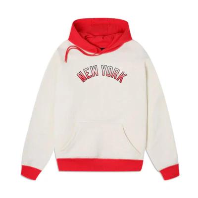 New Era MLB Yankees Cream Pullover Hoodie Unisex Multicolor Letter Design 60335868