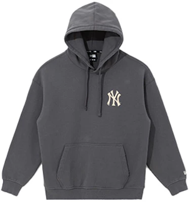 New Era MLB 洋基隊連帽長袖上衣男女款 碳黑色 13276323 Order New Era MLB 洋基隊連帽長袖上衣男女款 碳黑色 13276323