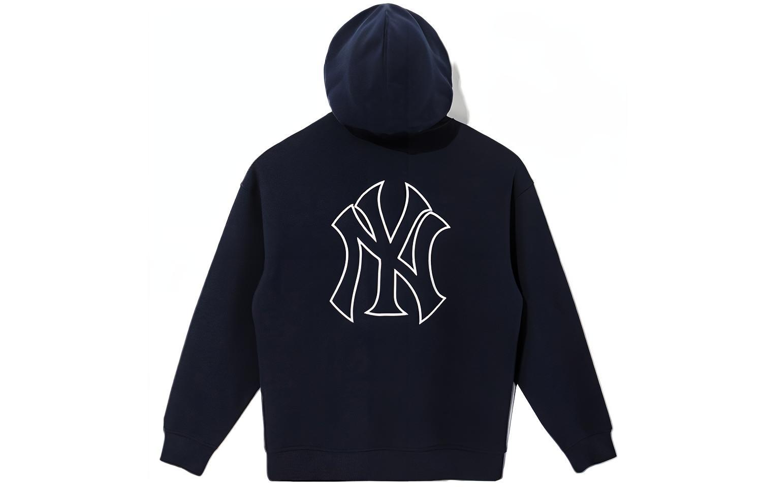 New Era MLB Yankees Logo Navy Blue Embroidered Hoodie Unisex Pullover Sweatshirt 13086567