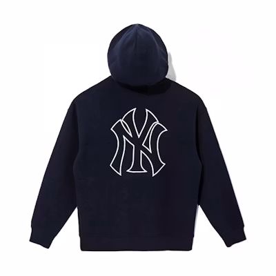 New Era MLB Yankees Logo Navy Blue Embroidered Hoodie Unisex Pullover Sweatshirt 13086567
