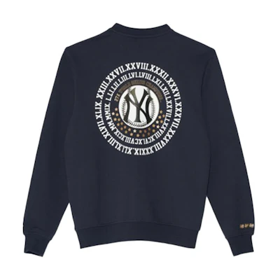New Era MLB Yankees Logo Print Pullover Hoodie Unisex - Navy 12540132