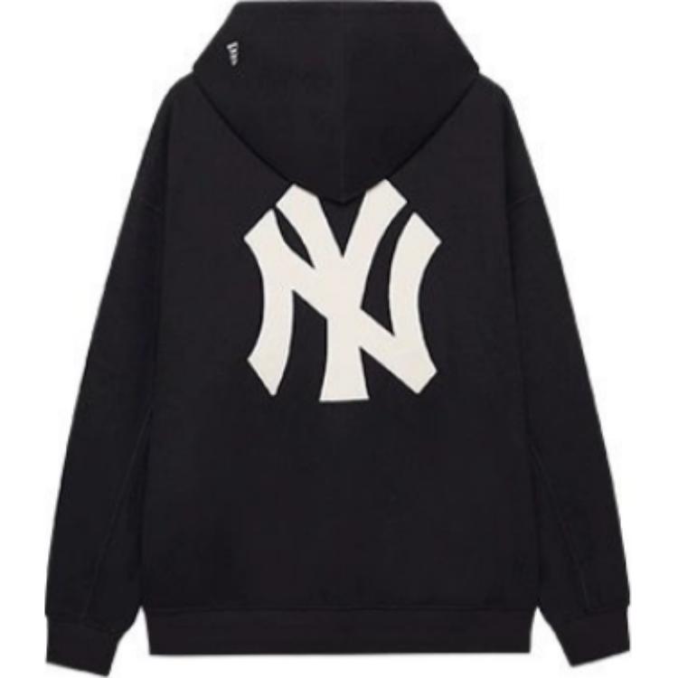 New Era MLB Yankees Logo Zip Hoodie Black Unisex Thick Fleece Pullover Jacket 14385210 圖 3
