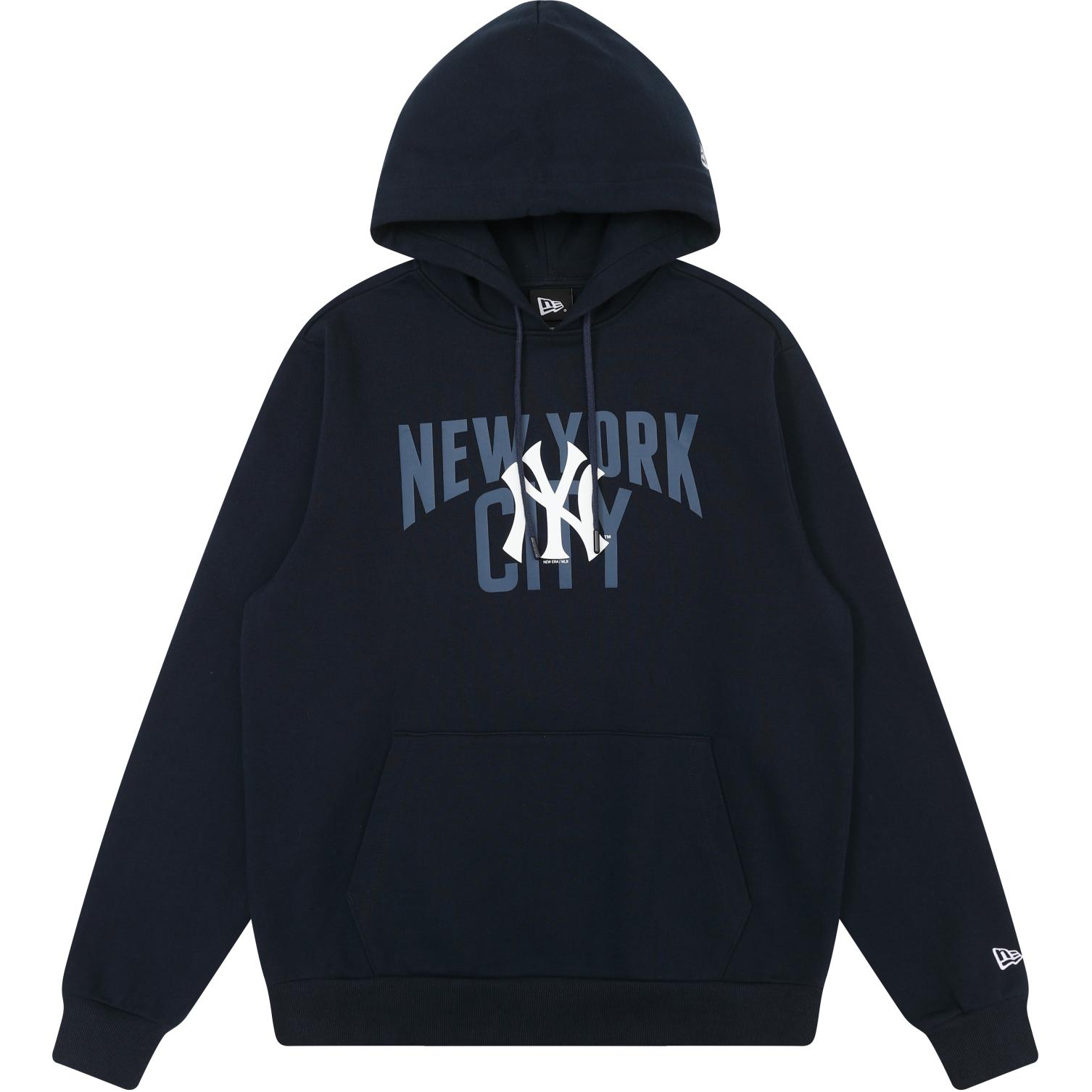 New Era MLB Yankees Printed Hoodie Navy Unisex Pullover Sweatshirt 13040838