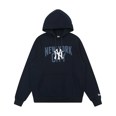 New Era MLB Yankees Printed Hoodie Navy Unisex Pullover Sweatshirt 13040838