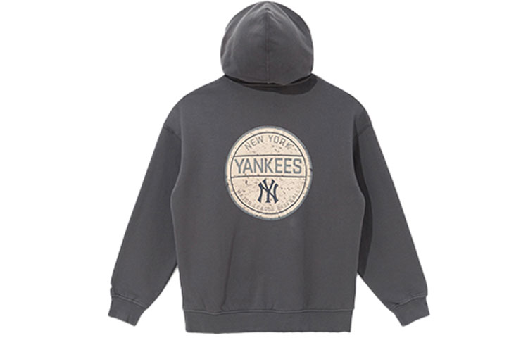 New Era MLB Yankees Retro Pullover Hoodie Jacket Unisex - Charcoal Black 12866538