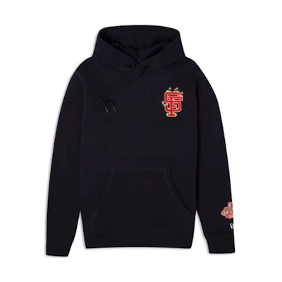 New Era Navy Blue Letter Logo Graphic Hoodie 60416571