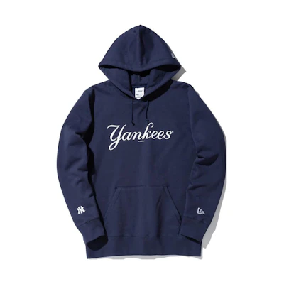 New Era Navy Blue Unisex Letter Logo Pullover Hoodie 12839336