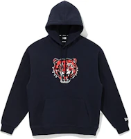 New Era Navy Pullover Hoodie with Solid Color and Animal Embroidery 13338688 New Era Navy Pullover Hoodie with Solid Color and Animal Embroidery 13338688