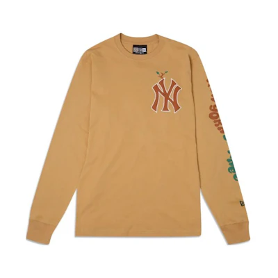 New Era New York Yankees Brown Crewneck Pullover Sweatshirt Unisex 60417005