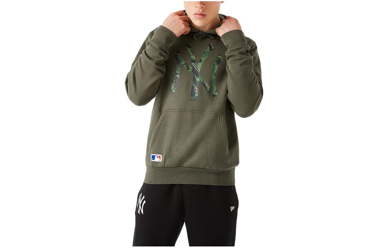 New Era New York Yankees Letter Print Green Hoodie 12827256
